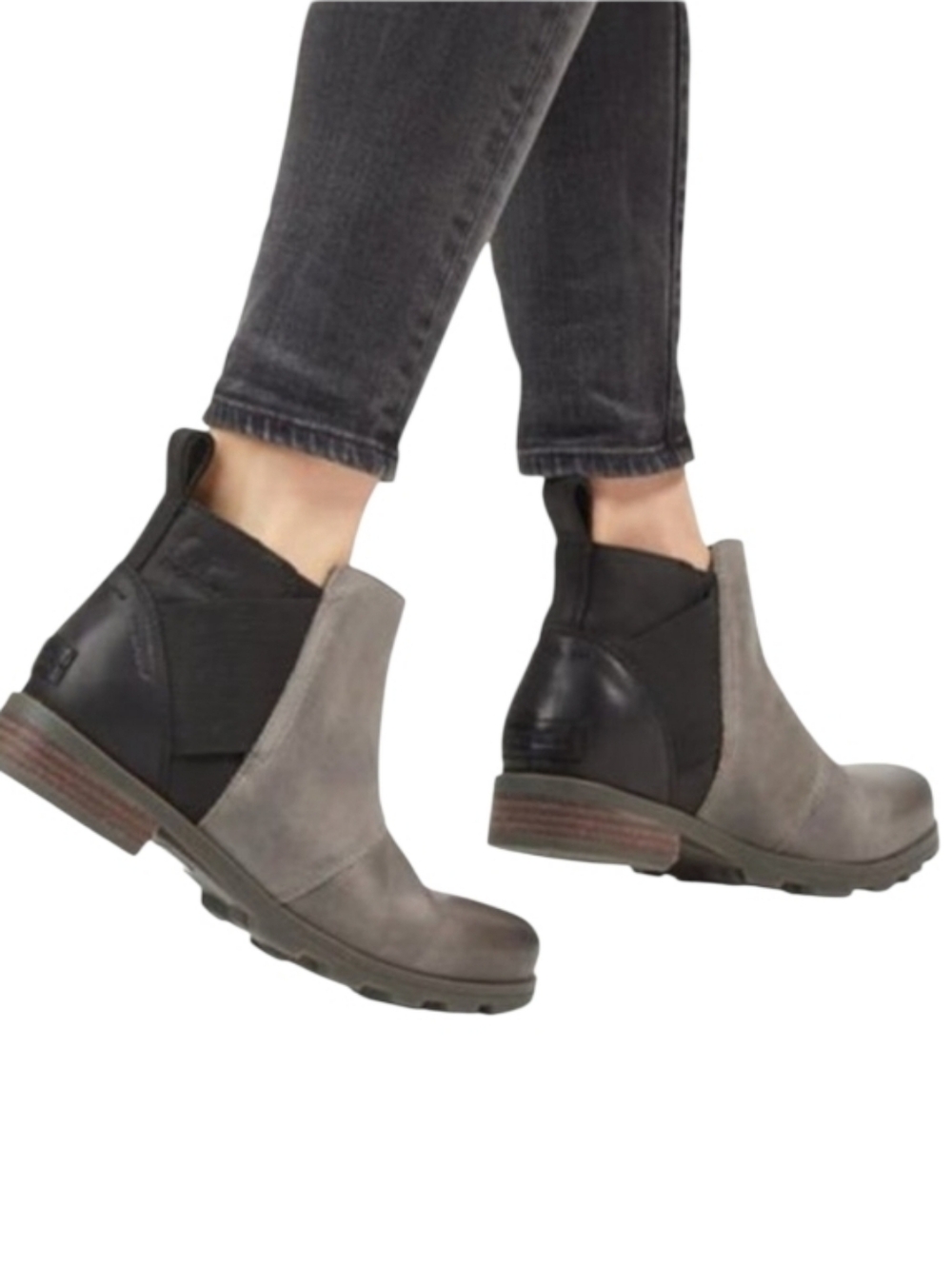 Sorel Emelie Chelsea Leather Ankle Boots